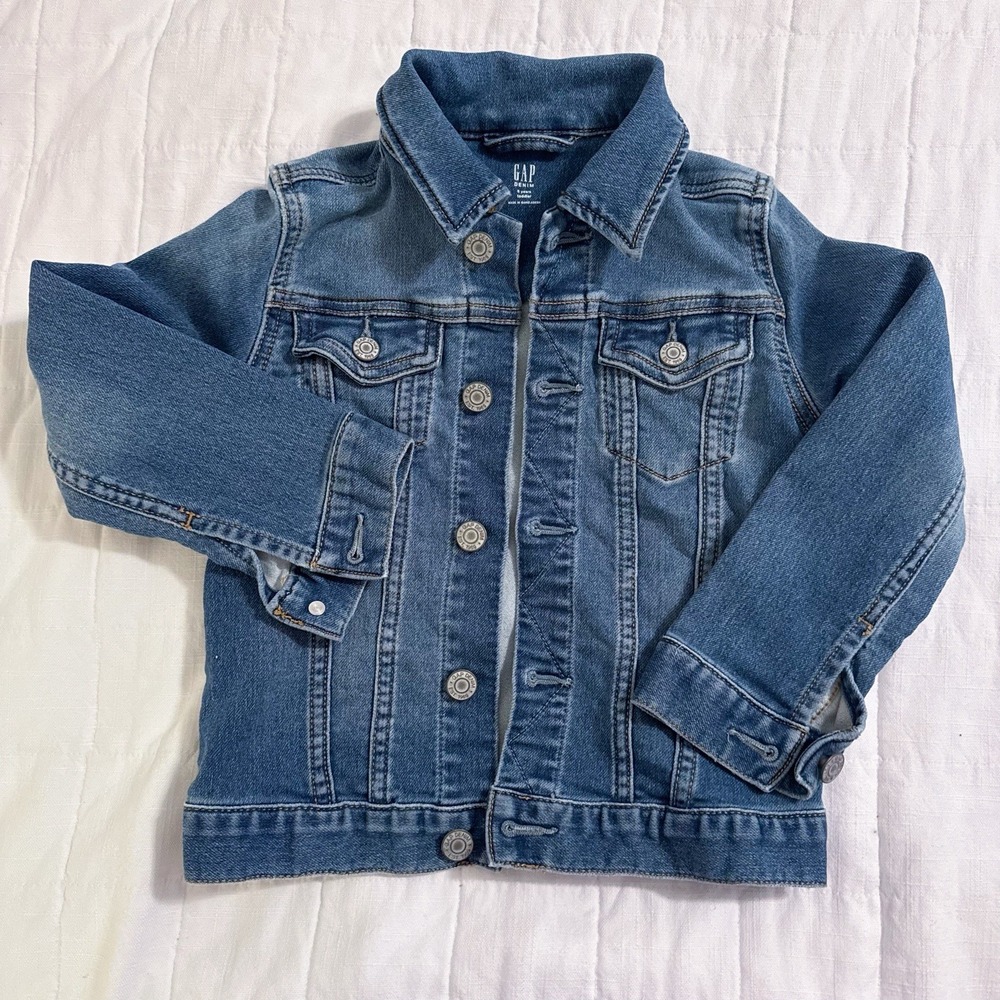 Gap Kids Blue Jean Denim Jacket Girls‎ Size 5
